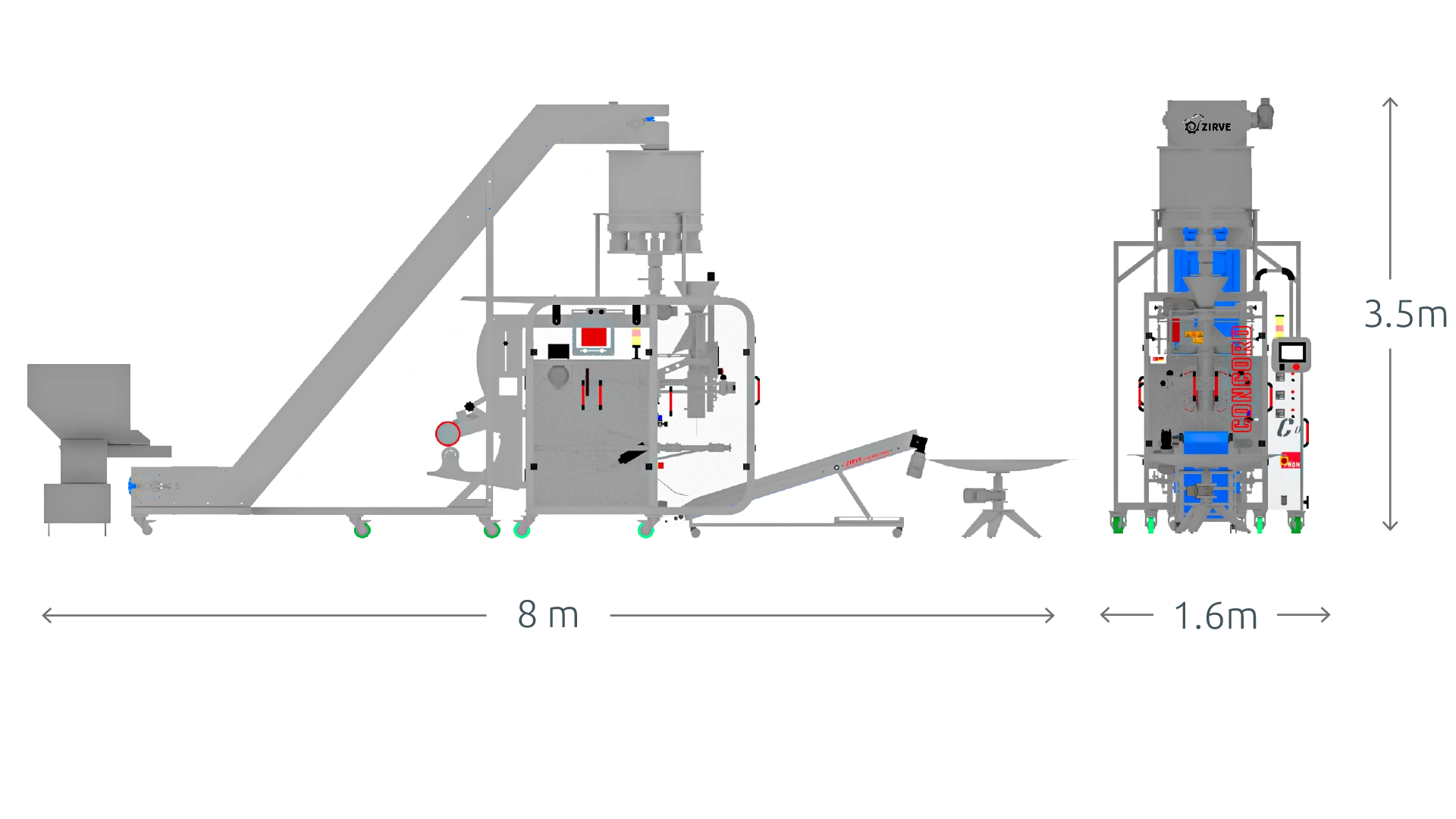 CONCORD 80 | Volumetric Packaging Machine | Zirve Intl